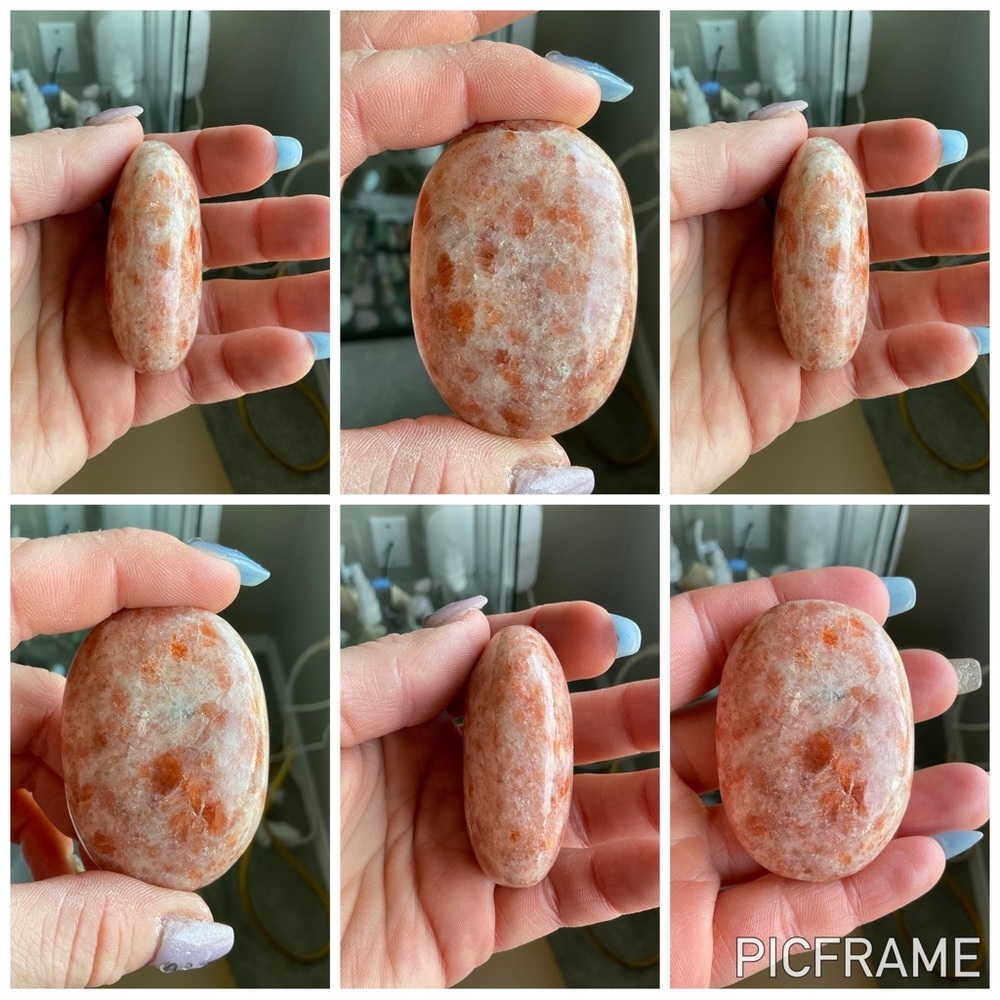Sunstone  palm stone